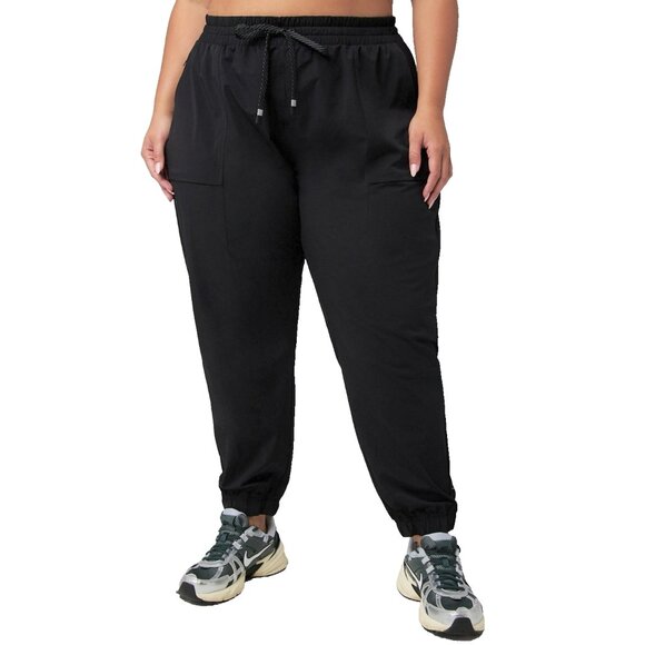 NWOT Women's Fabletics XXL-1X BLACK The One Jogger - Picture 1 of 5